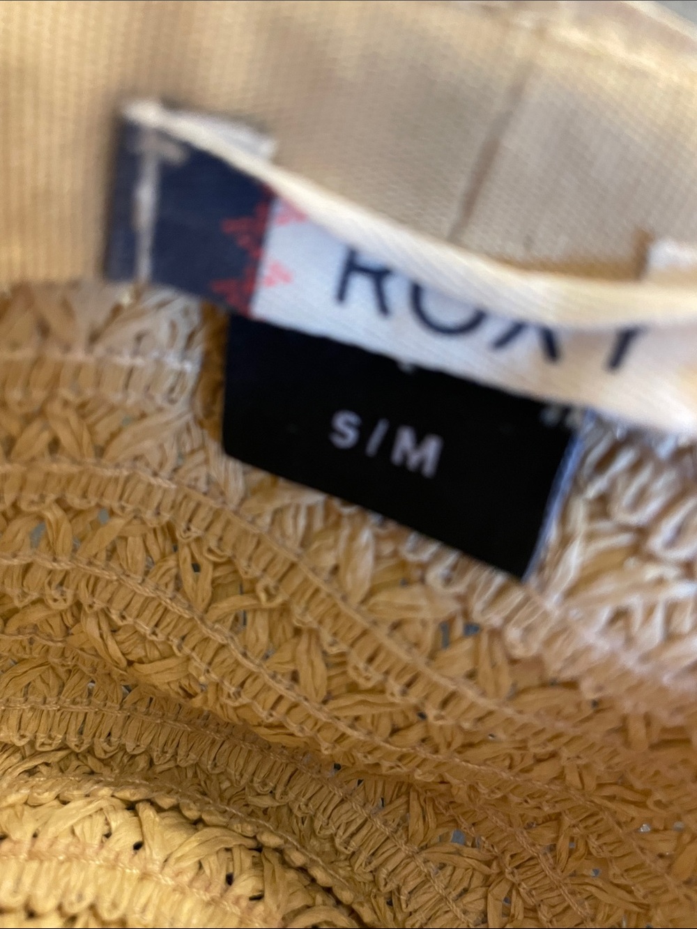Roxy Natural Straw Sun Hat with Brown Band - Picture 4 of 4